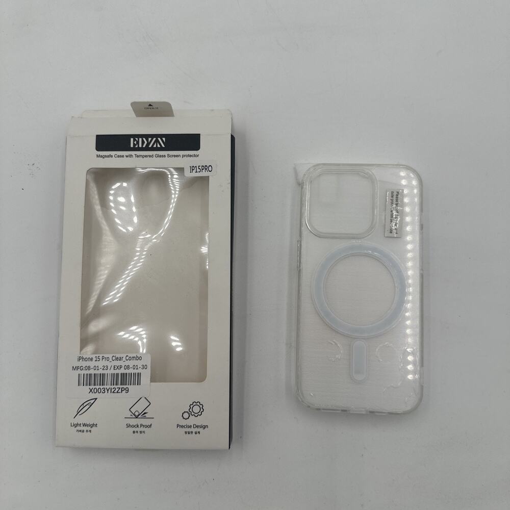 Case for iPhone 15 Pro Case Cover Clear Hybrid Shockproof Rugged